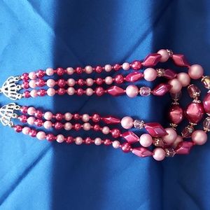 Vintage 3 strand necklace